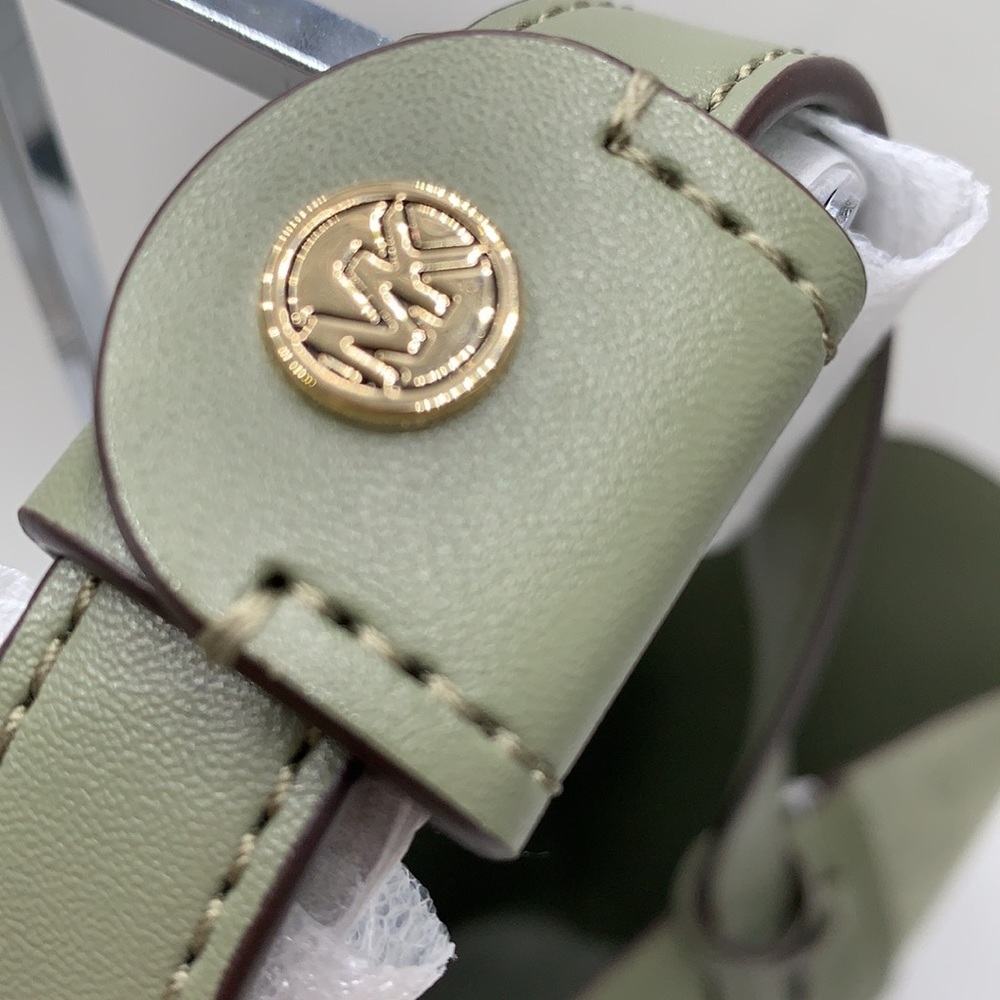 MICHAEL KORS PORTIA Large TOTE ARMY GREEN COLOR Pebbled leather/ suede - Picture 9 of 14